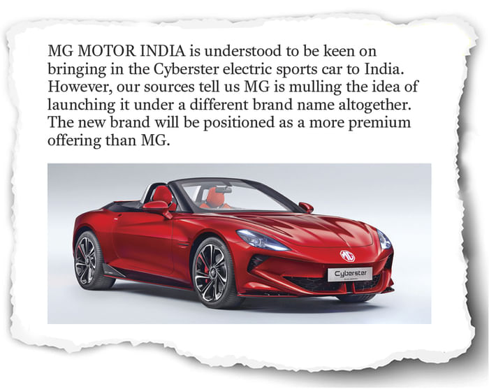 MG Cyberster electric sportscar India showcase on March 20
